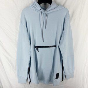 Asictiger Light blue Premium Fleece Hoodie Size XL